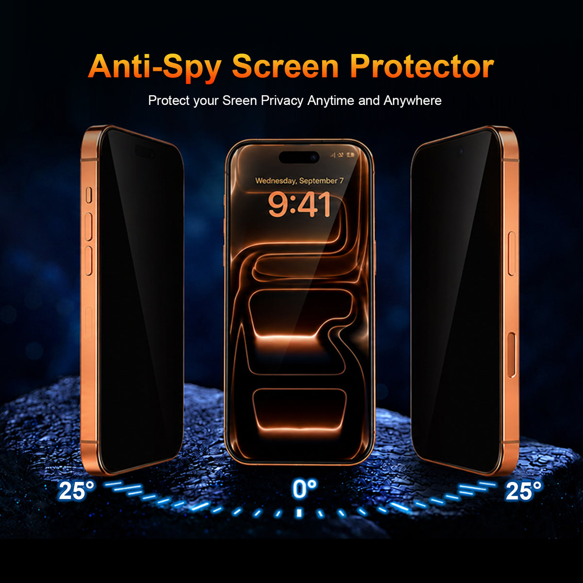 OneFish Screen Protector Compatible with iPhone 11-18 Series HD Clear Tempered Glass Film ,Armor Durable Scratch-Resistant One-Pull Tray Easy Installation Free Bubble Anti-Fingerprint