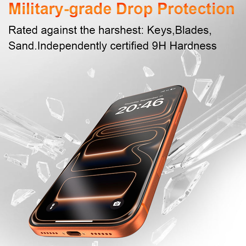 3 Pack Tempered Glass Screen Protector Compatible with iPhone 13/14/15/16/17 Series, Bubble-Free & Dust-Proof, Responsive Touch, Full-Coverage Tempered Glass, Ultra-Fit Tray for Easy Installation