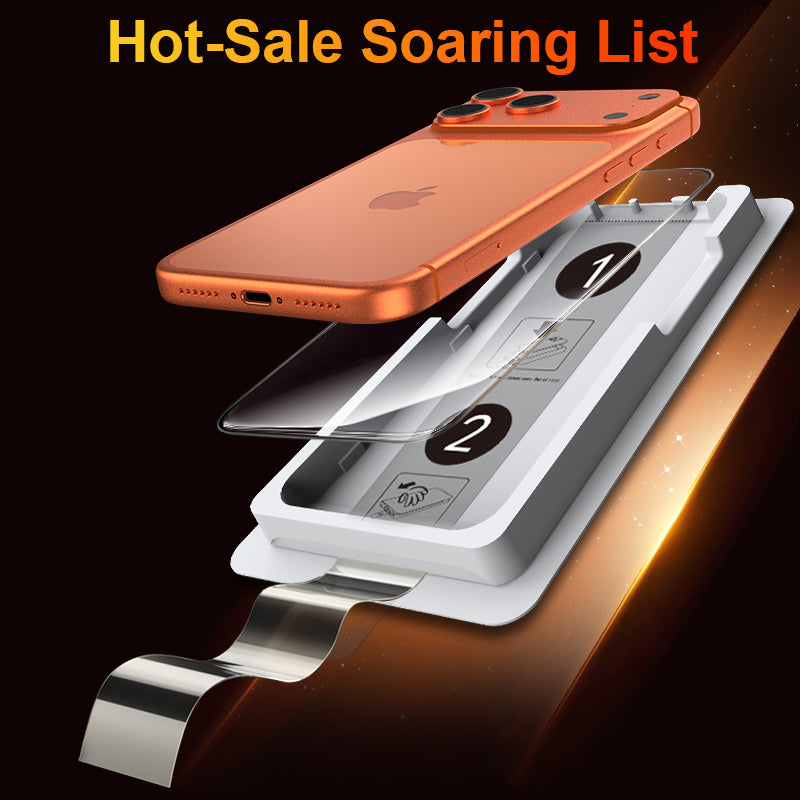 3 Pack Tempered Glass Screen Protector Compatible with iPhone 13/14/15/16/17 Series,  Bubble-Free & Dust-Proof, Responsive Touch, Full-Coverage Tempered Glass, Ultra-Fit Tray for Easy Installation