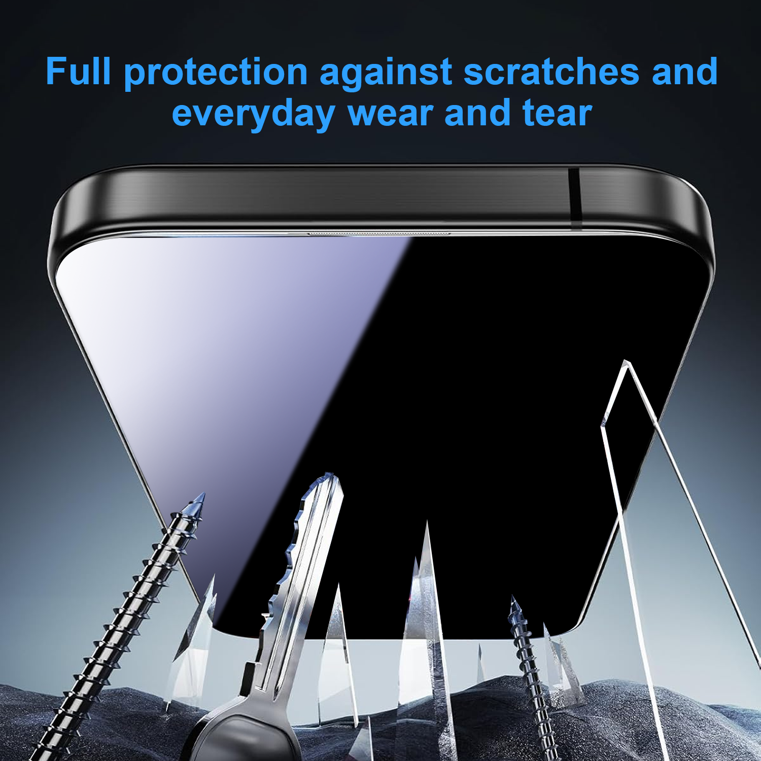 OneFish iPhone Screen Protector -4 Way Privacy Screen Protector 360° Anti-Spy