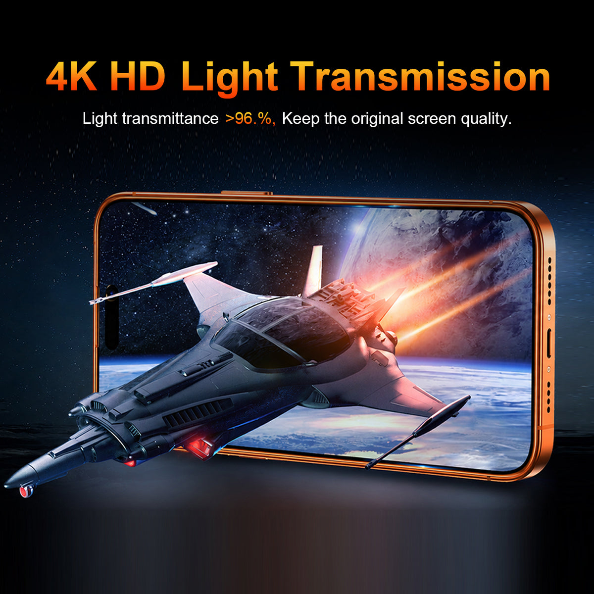 OneFish Screen Protector Compatible with iPhone 11-18 Series HD Clear Tempered Glass Film ，Armor Durable Scratch-Resistant One-Pull Tray Easy Installation Free Bubble Anti-Fingerprint
