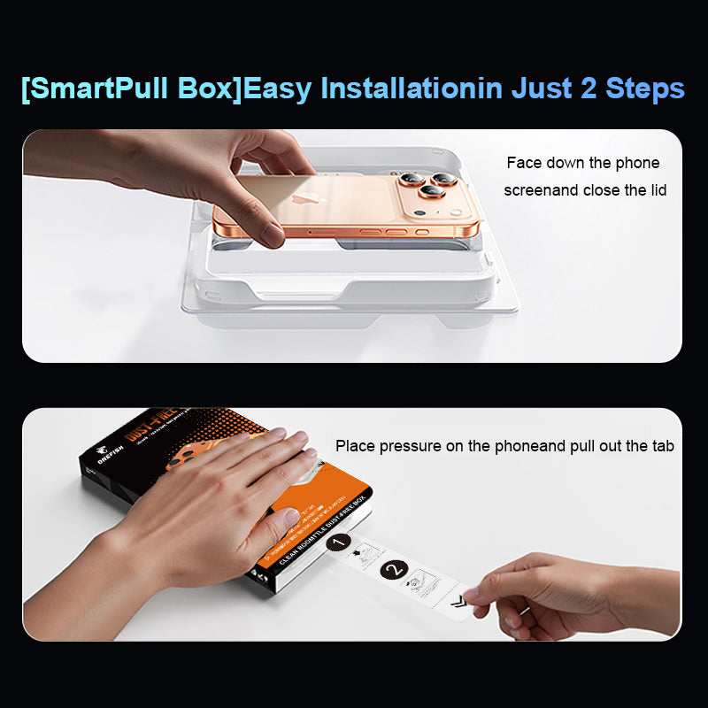 3 Pack Tempered Glass Screen Protector Compatible with iPhone 13/14/15/16/17 Series,  Bubble-Free & Dust-Proof, Responsive Touch, Full-Coverage Tempered Glass, Ultra-Fit Tray for Easy Installation